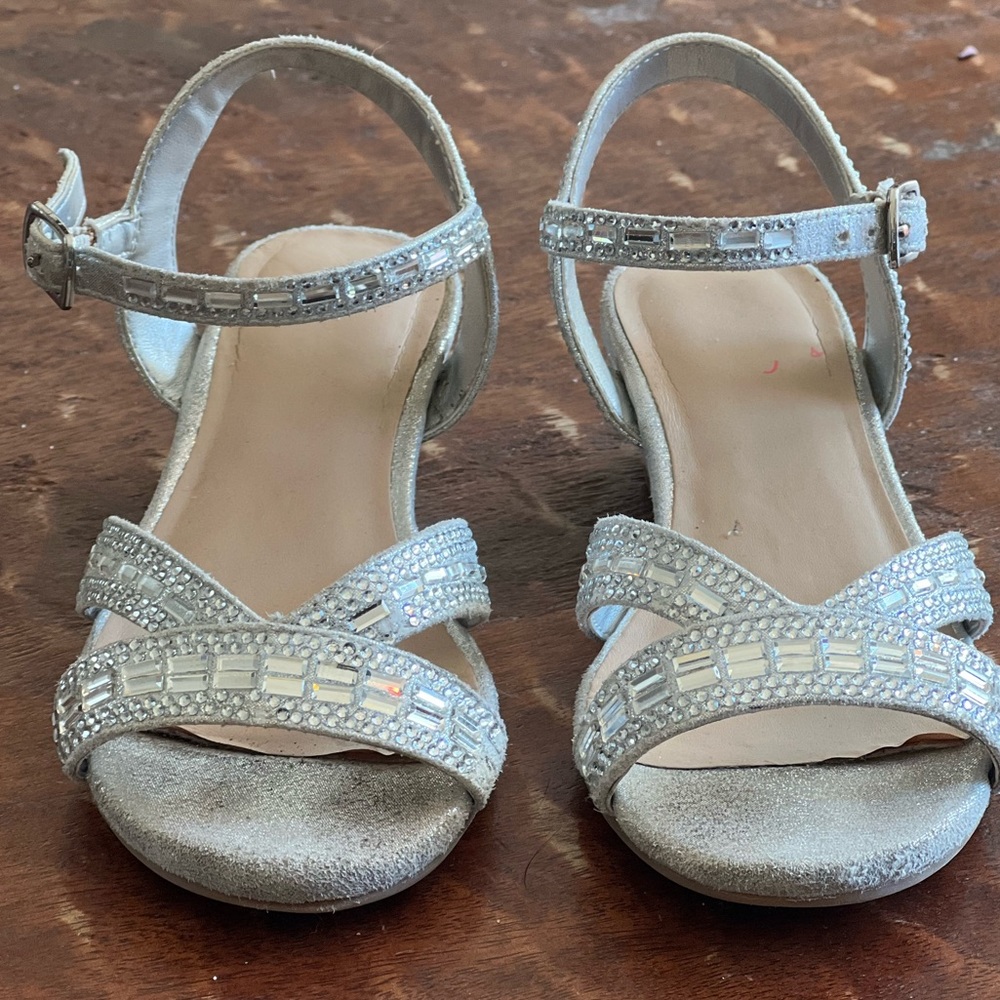 GB Girls rhinestone and crystal wedges